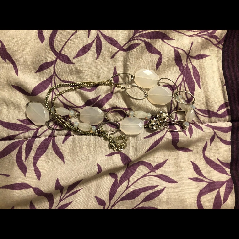 Long gold (not real) necklace